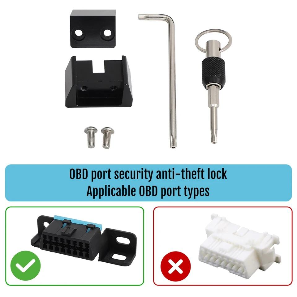 OBD II Port Security Lock - Anti-Theft OBD Co<i></i>nnector Access Block Tool